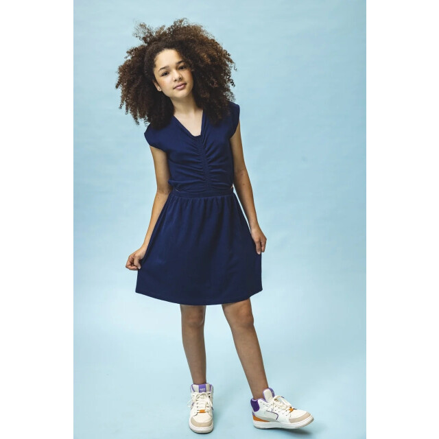 Looxs Revolution Zomerjurk navy jersey voor meisjes in de kleur 2512-5836-191 large