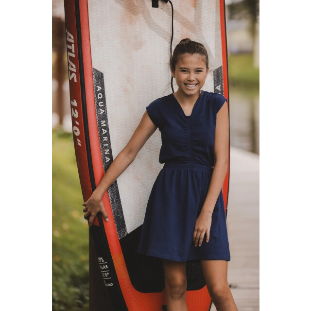Looxs Revolution Zomerjurk navy jersey voor meisjes in de kleur 2512-5836-191 large