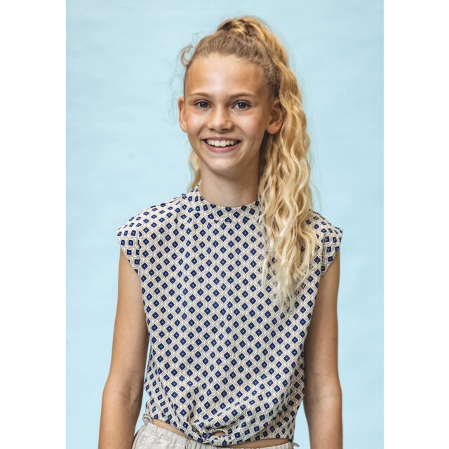 Looxs Revolution Jersey mouwloze top mediterrane voor meisjes in de kleur 2512-5477-067 large
