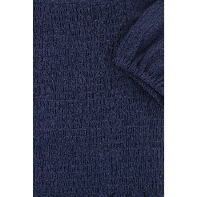 Looxs Revolution Navy top met smock voor meisjes in de kleur 2512-5133-191 large