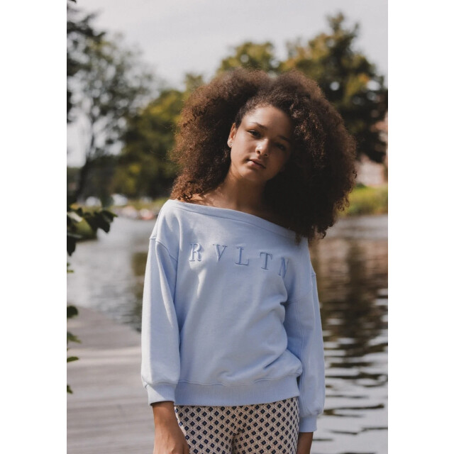 Looxs Revolution Sweater blue pastel voor meisjes in de kleur 2512-5339-128 large