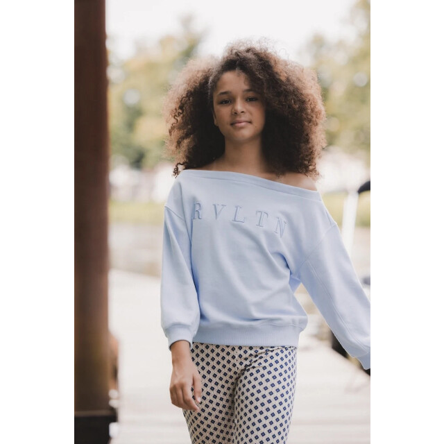 Looxs Revolution Sweater blue pastel voor meisjes in de kleur 2512-5339-128 large