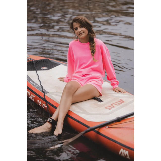 Looxs Revolution Cropped sweater neon pink voor meisjes in de kleur 2512-5330-232 large