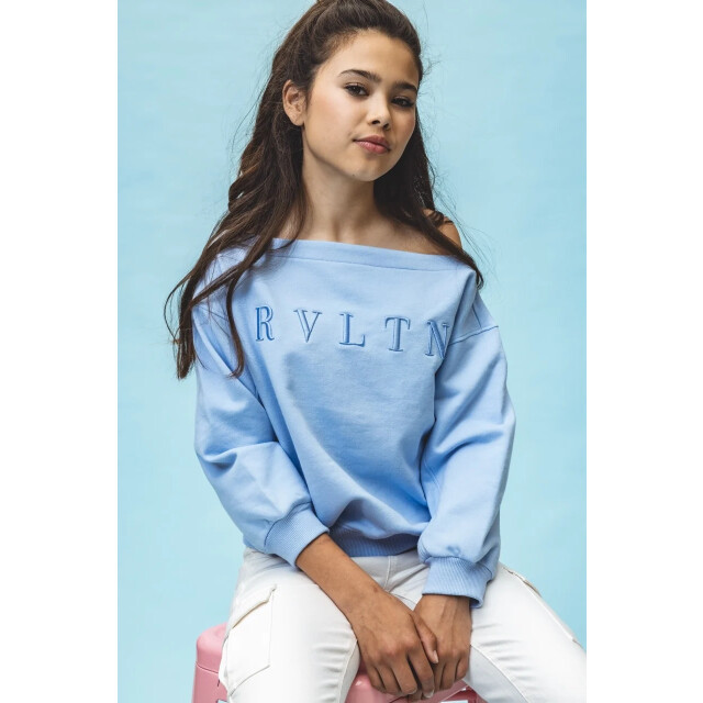 Looxs Revolution Sweater blue pastel voor meisjes in de kleur 2512-5339-128 large