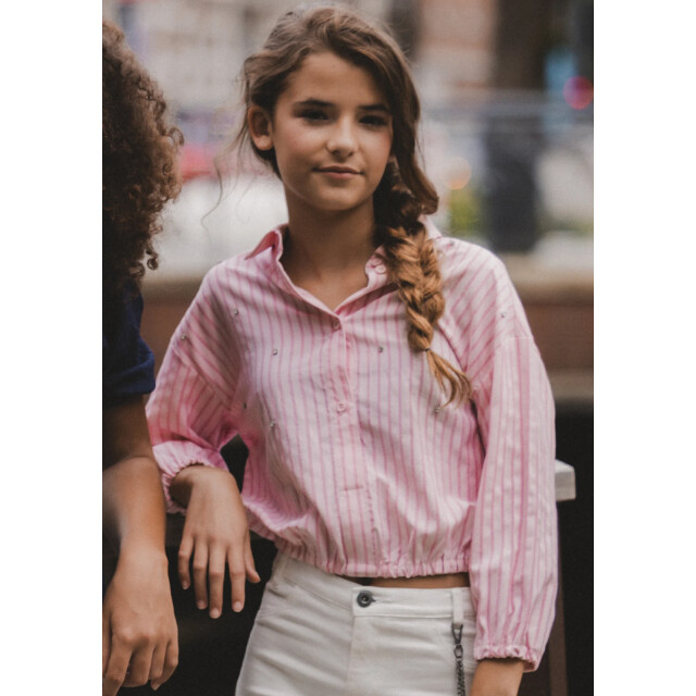 Looxs Revolution Blouse pastel pink voor meisjes in de kleur 2512-5152-592 large