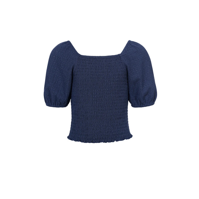 Looxs Revolution Navy top met smock voor meisjes in de kleur 2512-5133-191 large
