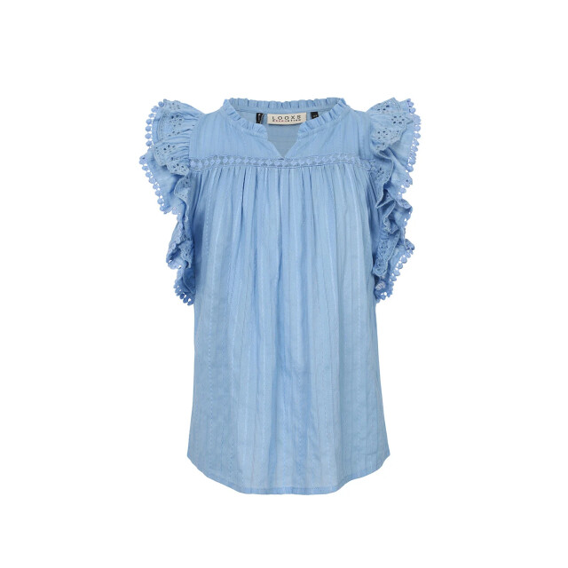 Looxs Revolution Boho top sky blue voor meisjes in de kleur 2512-5128-105 large