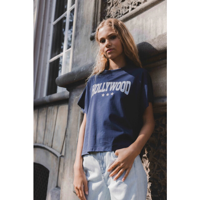 Looxs Revolution T-shirt navy hollywood voor meisjes in de kleur 2512-5415-191 large