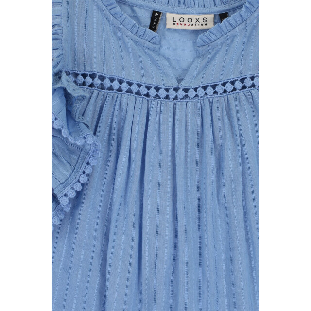 Looxs Revolution Boho top sky blue voor meisjes in de kleur 2512-5128-105 large