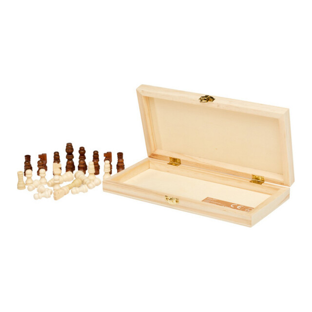 Generic Surplus King houten schaakset UTPF4387_naturalbrownivory large