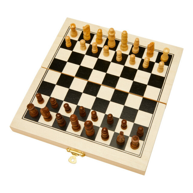 Generic Surplus King houten schaakset UTPF4387_naturalbrownivory large