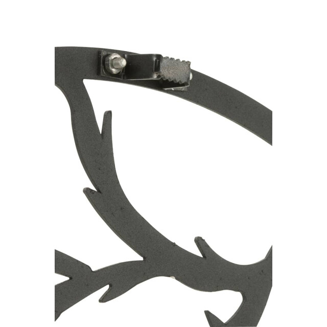 J-Line Klok vogel metaal 30016 large