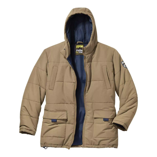 Atlas For Men Heren parka multi pocket gewatteerd jasje UTAF2157_beige large