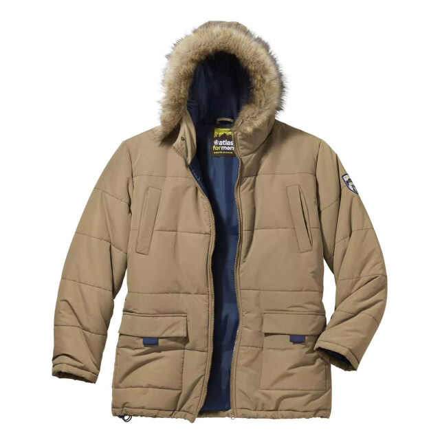 Atlas For Men Heren parka multi pocket gewatteerd jasje UTAF2157_beige large