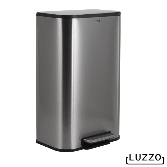 Luzzo ® nevada pedaalemmer 30 liter prullenbak mat rvs 3047828 large