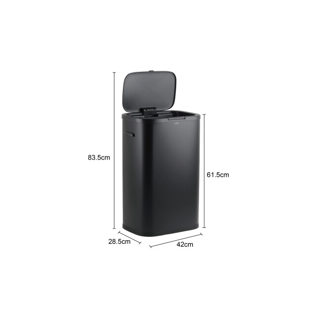 Luzzo ® new jersey push prullenbak 55 liter mat 3047826 large