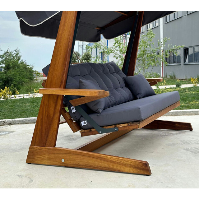 Westmann Houten verandaschommel sia 2400 antraciet 120x236x190 cm 3057066 large