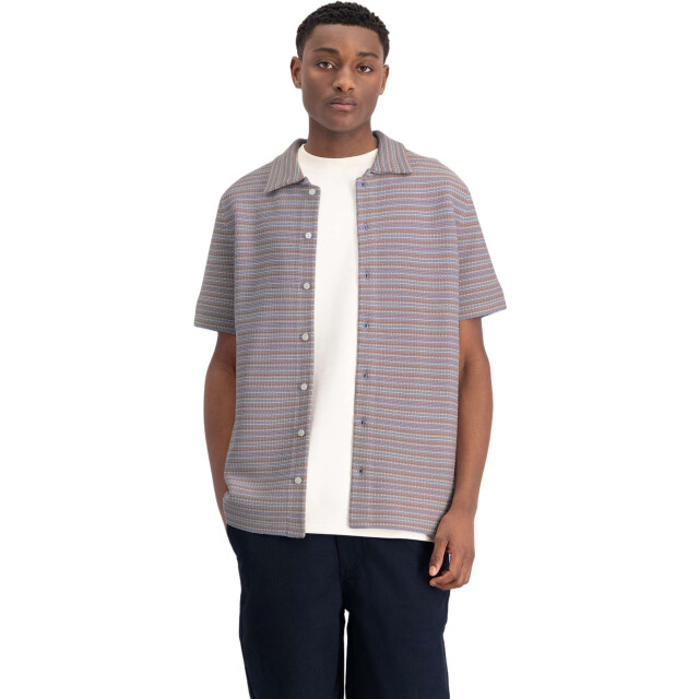 Law of the sea Denis jacquard knitted shirt LAW-10057-809 large