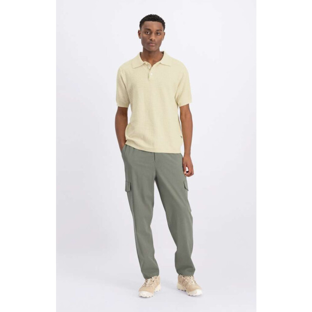 Law of the sea Yohei structure knitted polo LAW-10060-502 large