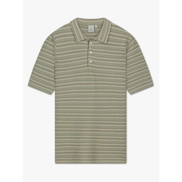 Law of the sea Vague jacquard knitted polo LAW-10059-405 large