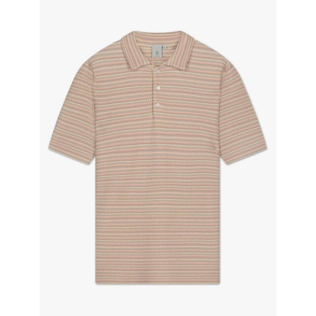 Law of the sea Vague jacquard knitted polo LAW-10059-809 large