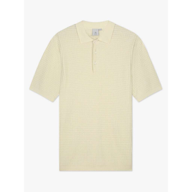 Law of the sea Yohei structure knitted polo LAW-10060-502 large