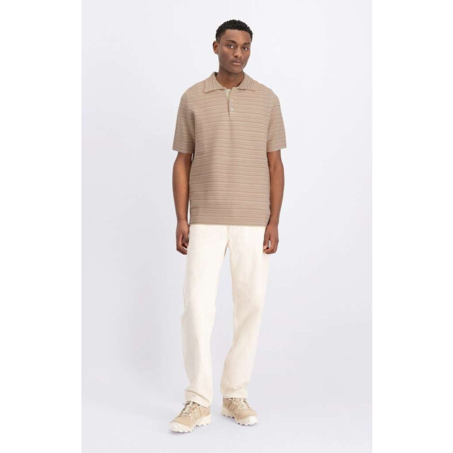 Law of the sea Vague jacquard knitted polo LAW-10059-809 large