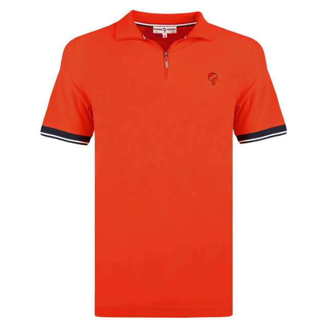 Q1905 Polo shirt stroke rood QM2621743-417-1 large