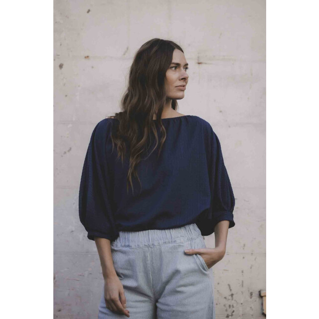Looxs Revolution Lxs navy top vleermuis mouw voor dames in de kleur 2512-9133-191 large