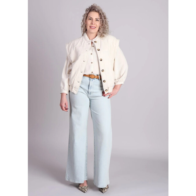 Grace & Mila Portrait blouse mandarijn kraag 9309758882120 large