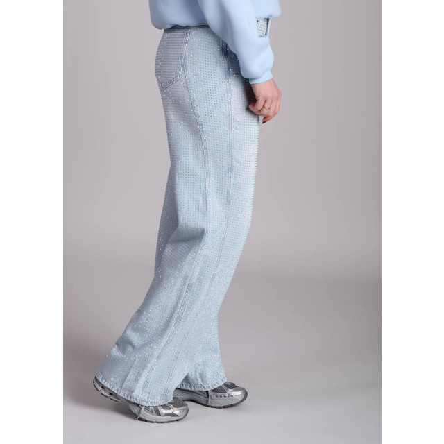 Homage to Denim Homage straight jeans h curved seams and strass  large