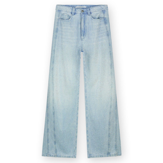 Homage to Denim Homage straight jeans h curved seams and strass  large