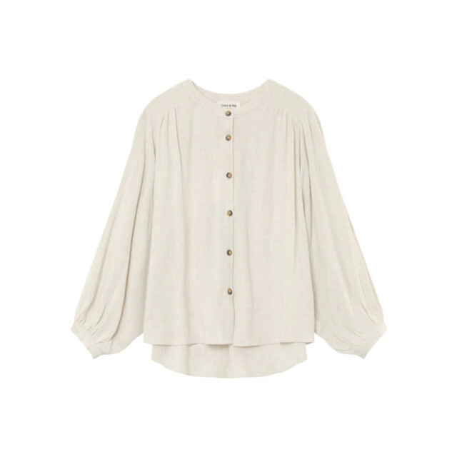 Grace & Mila Portrait blouse mandarijn kraag 9309758882120 large