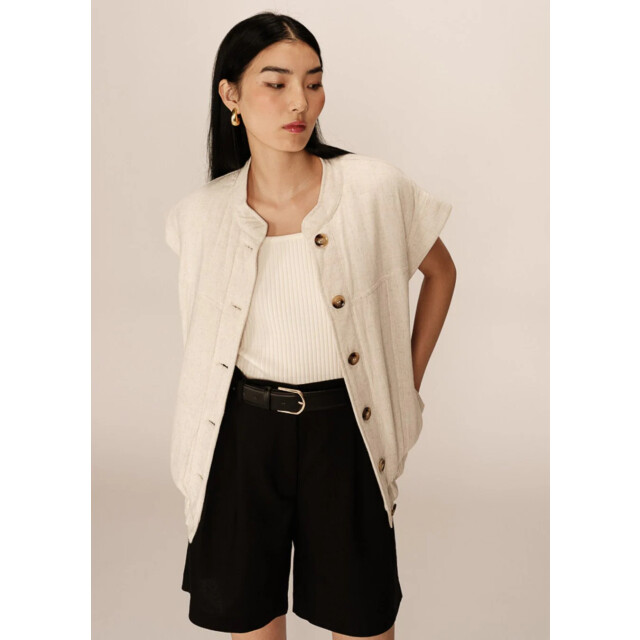 Grace & Mila Placide mouwloos jasje gewatteerd oversized 9309794206024 large
