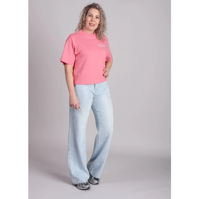 Homage to Denim Homage straight jeans h curved seams and strass  large