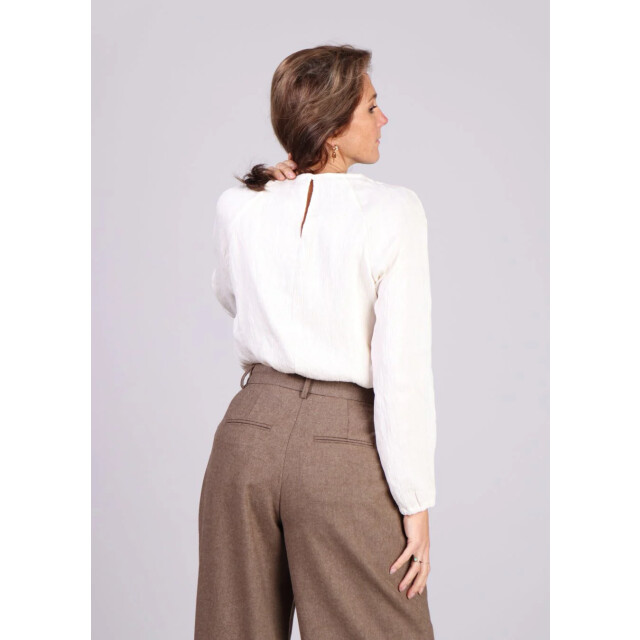 Moss Copenhagen Te blouse structuur en ronde hals miesha 8970458497352 large