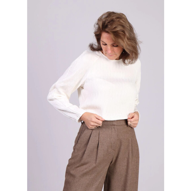 Moss Copenhagen Te blouse structuur en ronde hals miesha 8970458497352 large