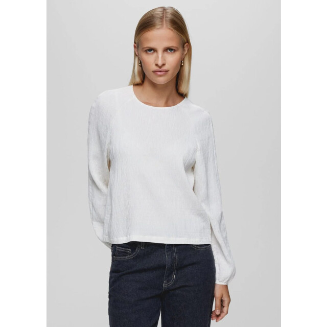Moss Copenhagen Te blouse structuur en ronde hals miesha 8970458497352 large
