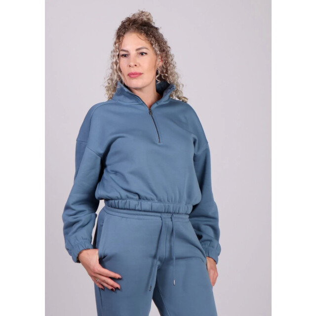Moss Copenhagen Licht sweater halve rits ethella 8970459316552 large