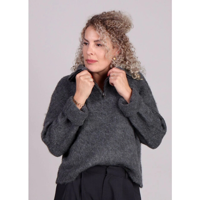 Modström Kane fluffy trui halve rits 8956295938376 large