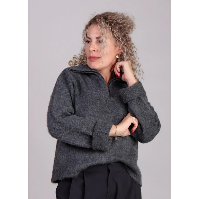 Modström Kane fluffy trui halve rits 8956295938376 large