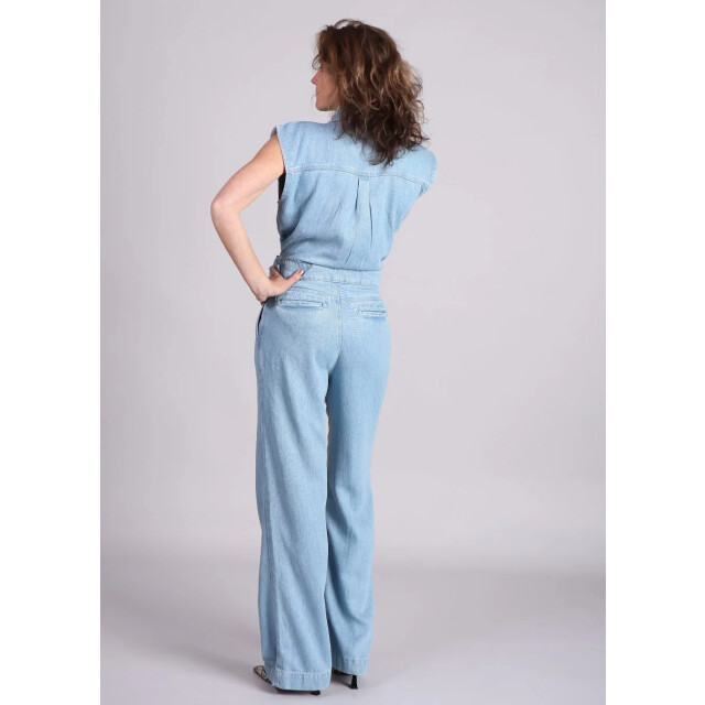 Homage to Denim Homage flowy sleeveless cross over jumpsuit licht 9334512419144 large