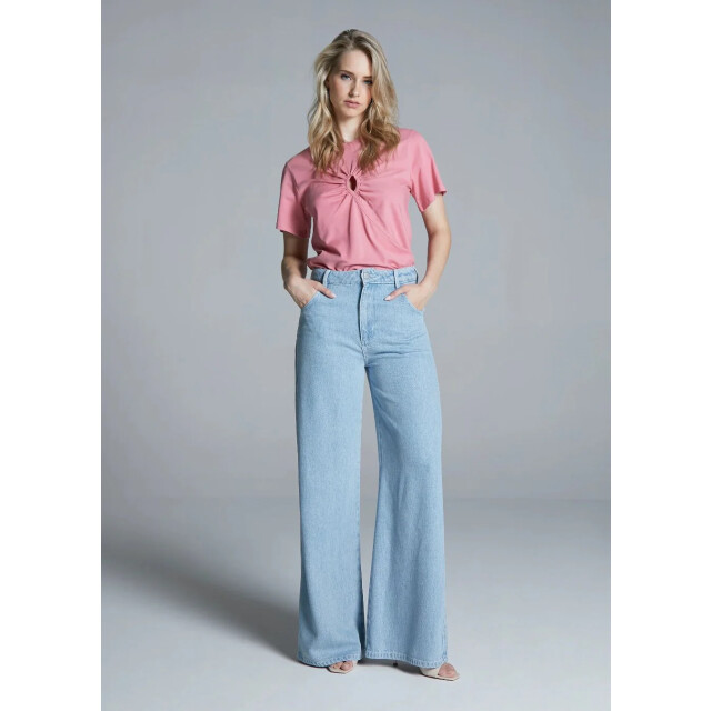 Homage to Denim Homage flowy palazzo jeans light soft blue 9334506684744 large