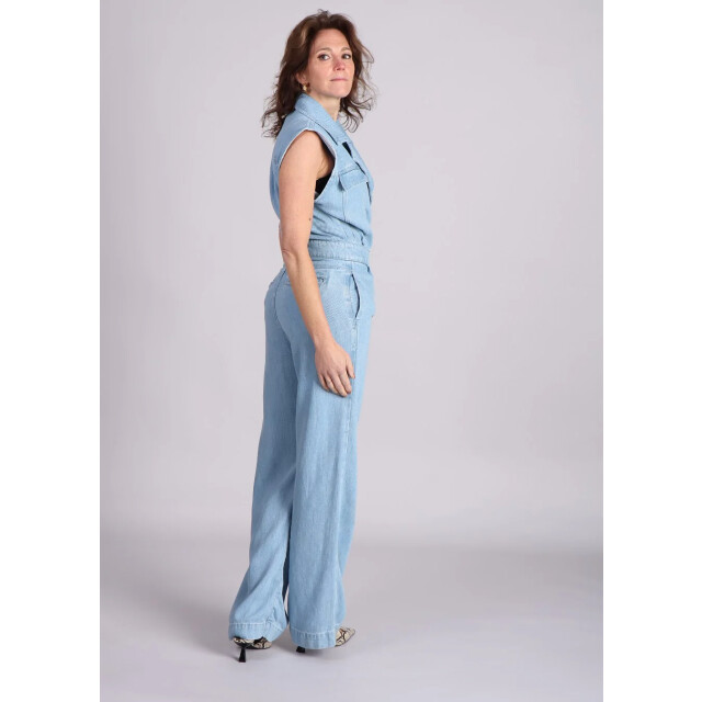 Homage to Denim Homage flowy sleeveless cross over jumpsuit licht 9334512419144 large