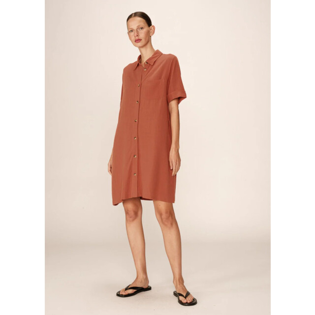 Grace & Mila Paquita jurk kort terracotta 9310265377096 large
