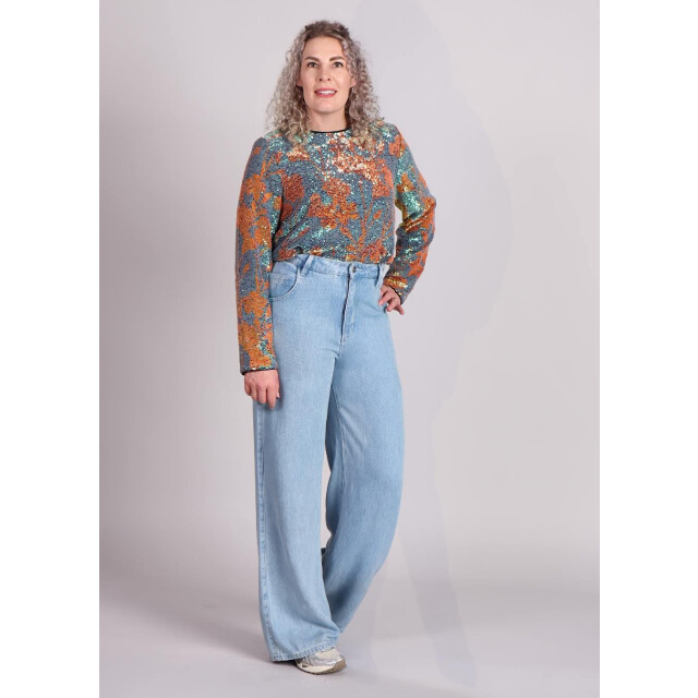 Homage to Denim Homage flowy palazzo jeans light soft blue 9334506684744 large