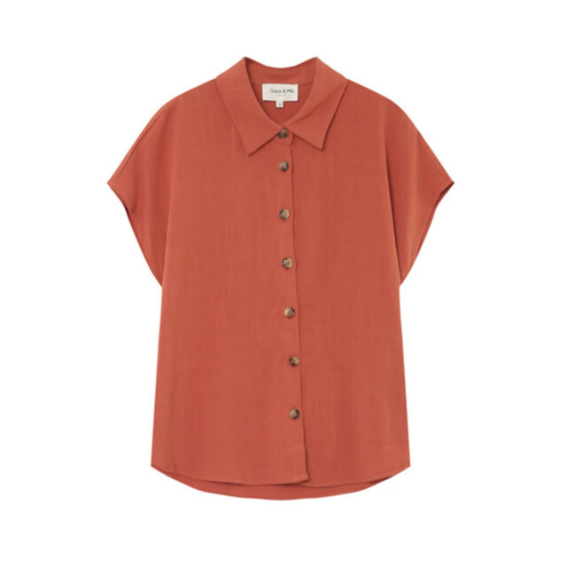 Grace & Mila Perez blouse terracotta 9309922623816 large