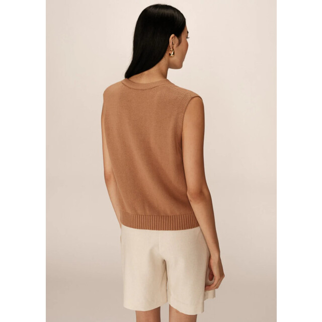 Grace & Mila Pancake gilet camel 9309987635528 large