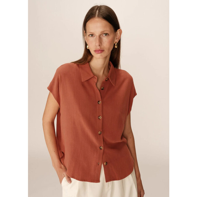 Grace & Mila Perez blouse terracotta 9309922623816 large