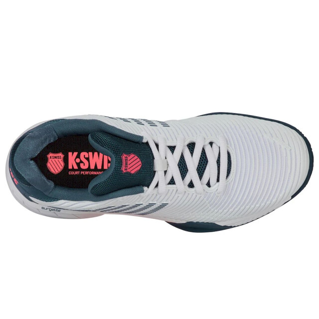 K-Swiss hypercourt express 2 clay tennisschoenen gravel heren wit-blauw 068146_102-9,5 large